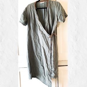 Bryn Walker Linen Wrap Dress